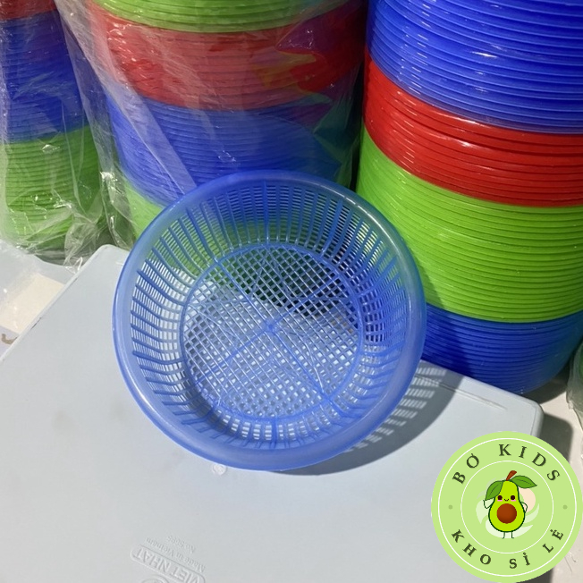 [Giá sỉ] Rổ nhựa vuông ,nhựa tròn Việt Nhật (MS:3295) (MS:3291), rổ đựng rau sống, rổ mini