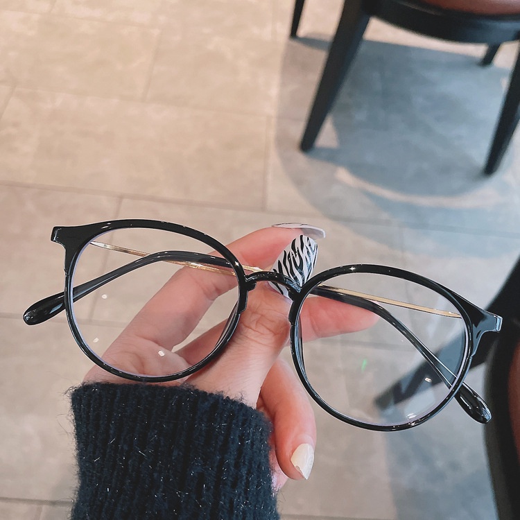 Mắt kính VIENDO gọng tròn tròng đổi màu chống ánh sáng xanh thời trang unisex (có cắt độ kính cận theo yêu cầu)