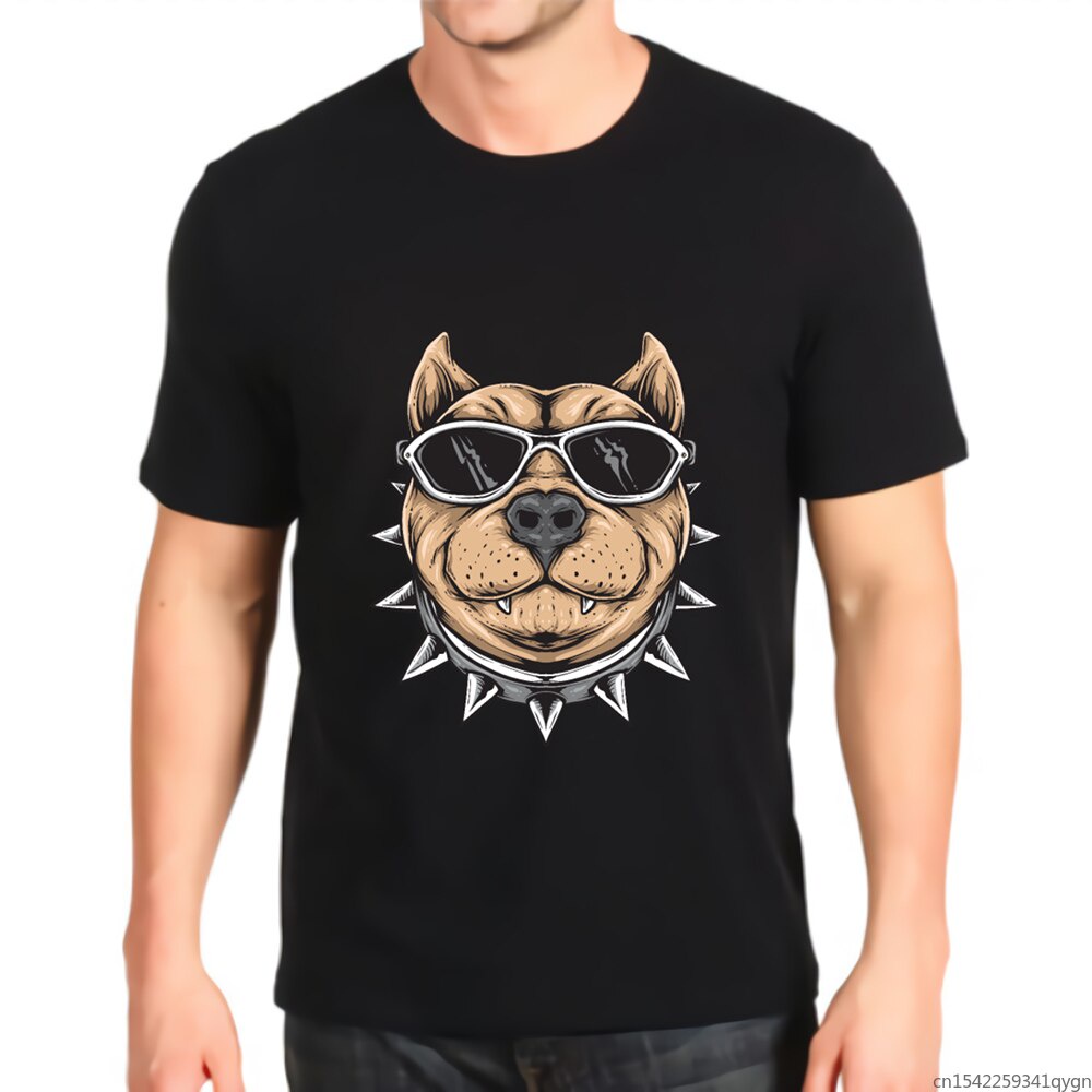 Áo Thun Cotton In Hình Chó Bull Tông D Làm Quà Tặng Đặc Biệt Thời Trang Funky Dogcool Tone Made D