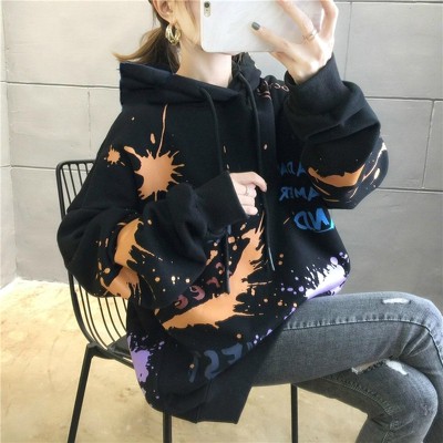 ÁO KHOÁC HOODIE NAM NỮ MÀU ĐEN VẢI NỈ POLY MÀU LOANG UNISEX NAM NỮ, VẢY SƠN | BigBuy360 - bigbuy360.vn