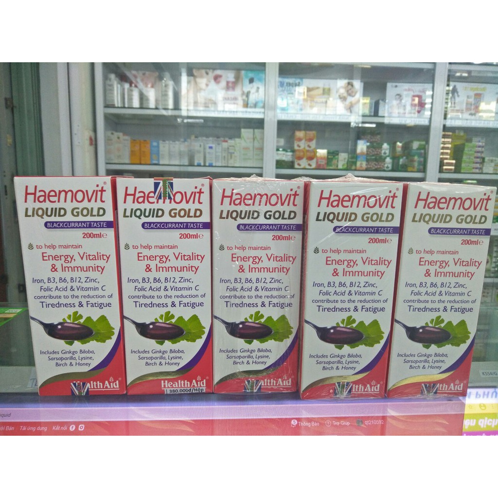 Haemovit Liquid Gold 200ml sự lựa chọn hoàn hảo cho người thiếu chất dinh dưỡng.