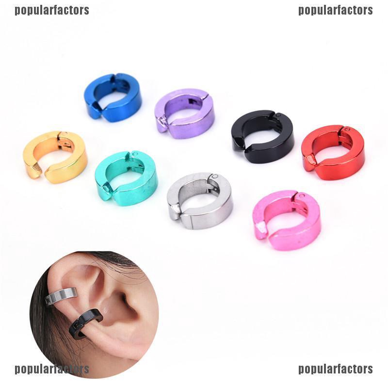 Khuyên Tai Dạng Kẹp Bằng Thép Titan Thời Trang Cho Nam Nữ