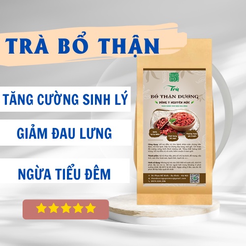 Trà bổ thận dương hỗ trợ tăng cường sinh lý nam giới giảm tiểu đêm đau lưng ngừa sỏi thận nâng cao sức khỏe cho đàn ông