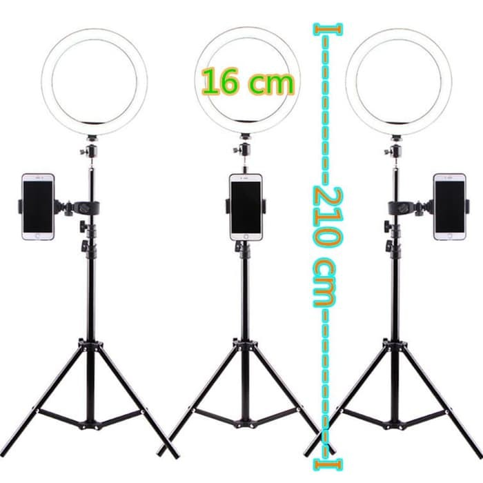 Vòng Đèn Led 16cm + Chân Đứng 2.1m / Selfie / Phát Trực Tiếp