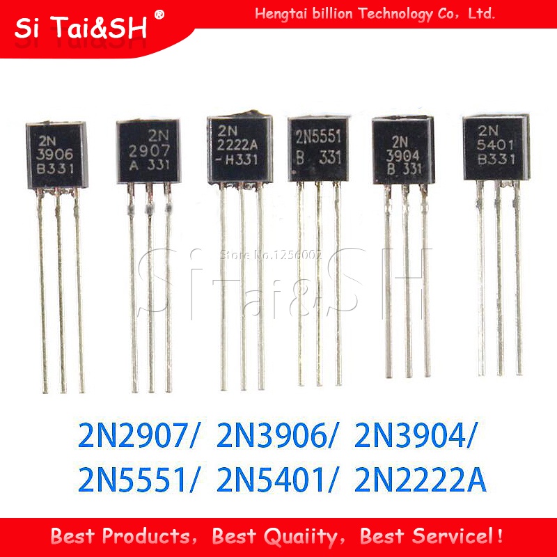 Set 100 Linh Kiện Bán Dẫn 2N5401 5551 3904 3906 4401 4403 TO92