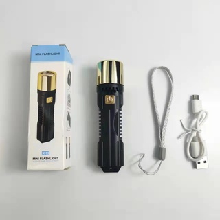Đèn pin siêu sáng mini bin sạc điện usb bóng led