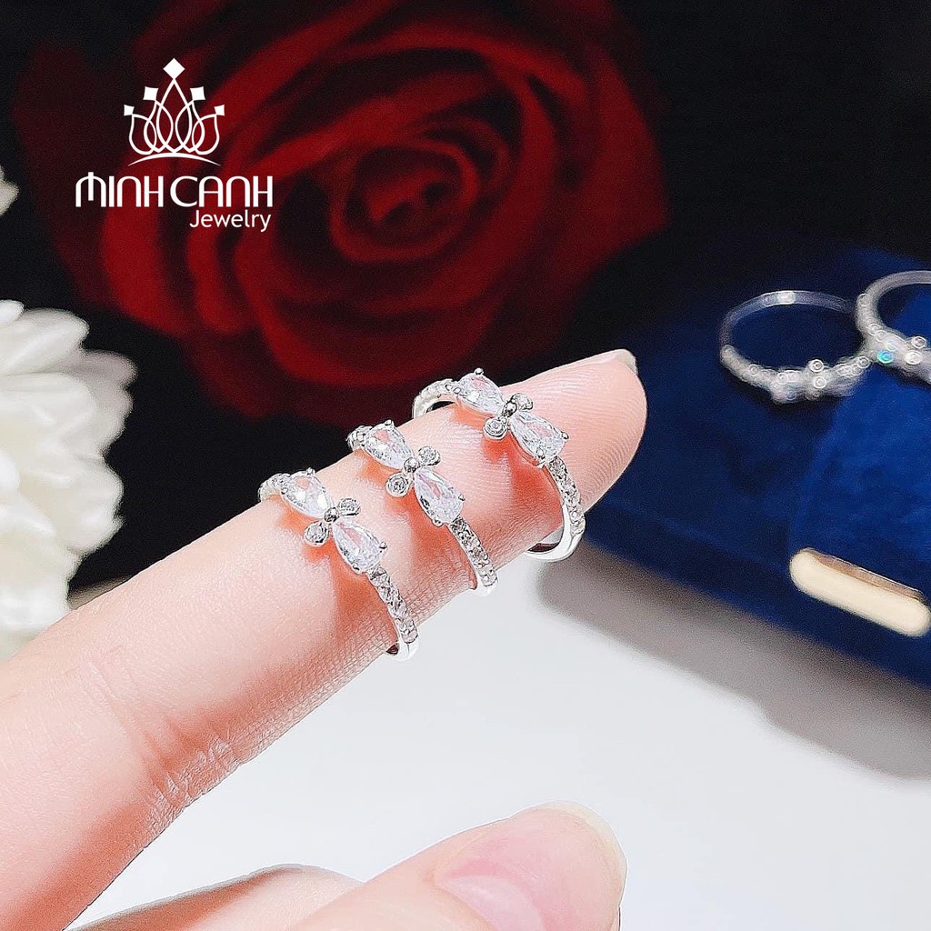 Nhẫn Bạc Nơ Đá - Minh Canh Jewelry