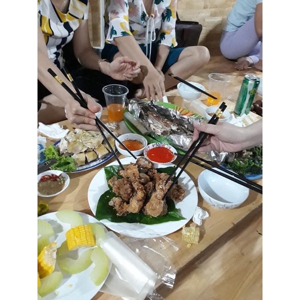 Hộp 10 đôi đũa mạ vàng siêu đẹp - loại 1