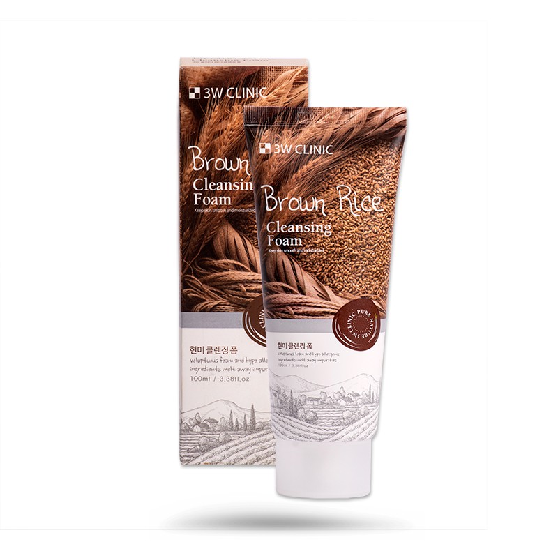 Sữa Rửa Mặt 3W Clinic Trà xanh/ Gạo/Collagen/Hoa Hồng/ Than Hoạt Tính 100ml | BigBuy360 - bigbuy360.vn