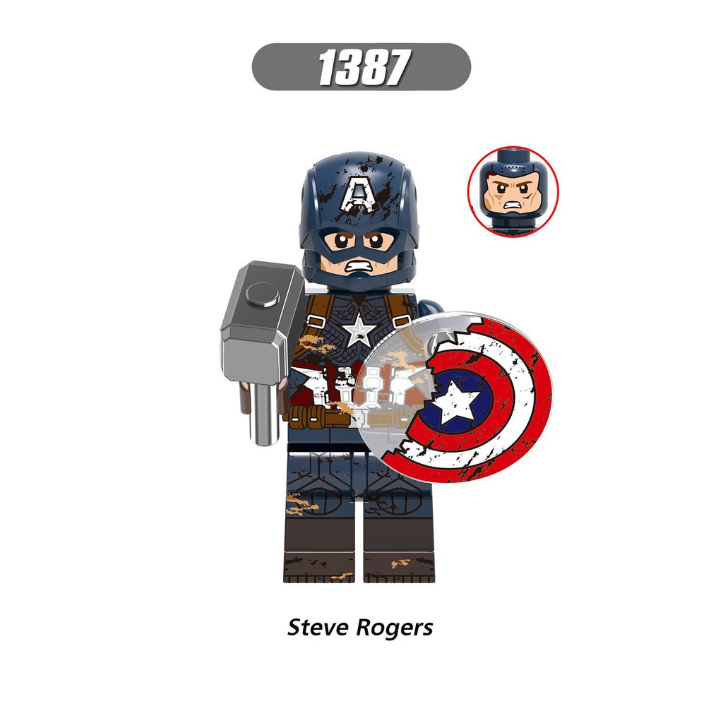 Minifigures Avengers Các Nhân Vật Siêu Anh Hùng Thor Groot Loki Steve Rogers X0273