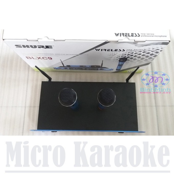 MICRO SHURE BLX C9 không dây | Bộ Micro hát karaoke
