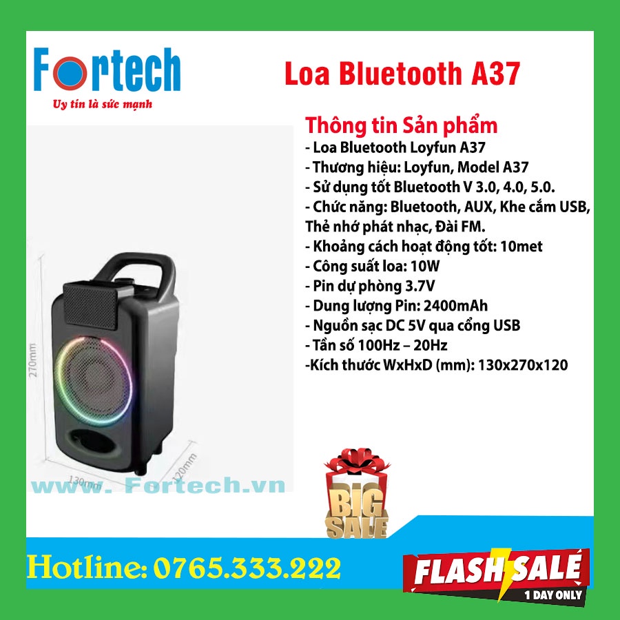 Loa bluetooth Loyfun A37