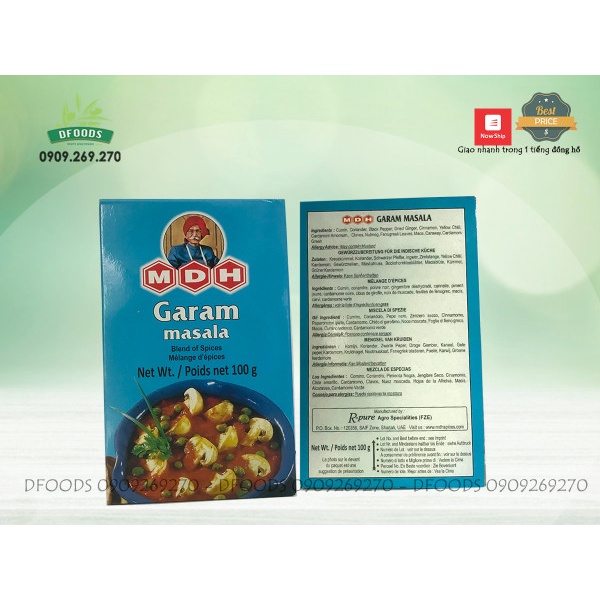 Gia Vị MDH Garam Masala 100g
