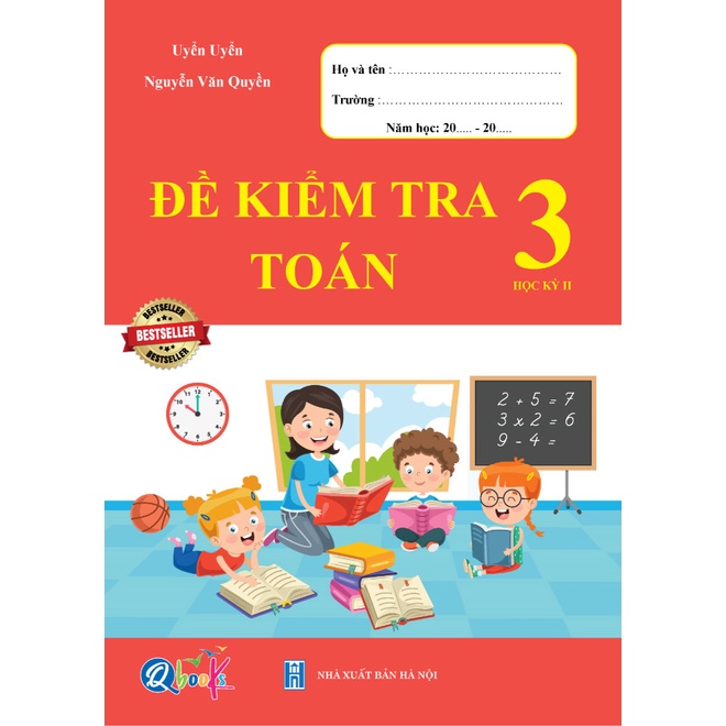 Sách - Combo Bài Tập Tuần và Đề Kiểm Tra - Toán và Tiếng Việt 3 - Học Kì 2 (4 cuốn)