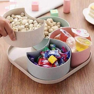 Khay đựng mứt lúa mạch 4 ngăn