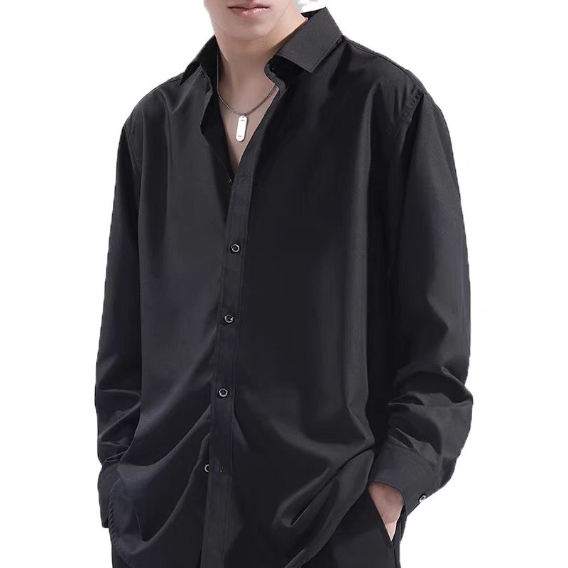 Áo sơ mi nam ngắn tay form suông cổ bẻ Hàn Quốc vải cao cấp chống nhăn AUTOMAN A17