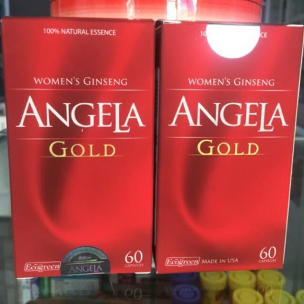 CHÍNH HÃNG TÍCH ĐIỂM  Sâm Angela Gold - Tăng cường sinh lý nữ - lọ 60 viên