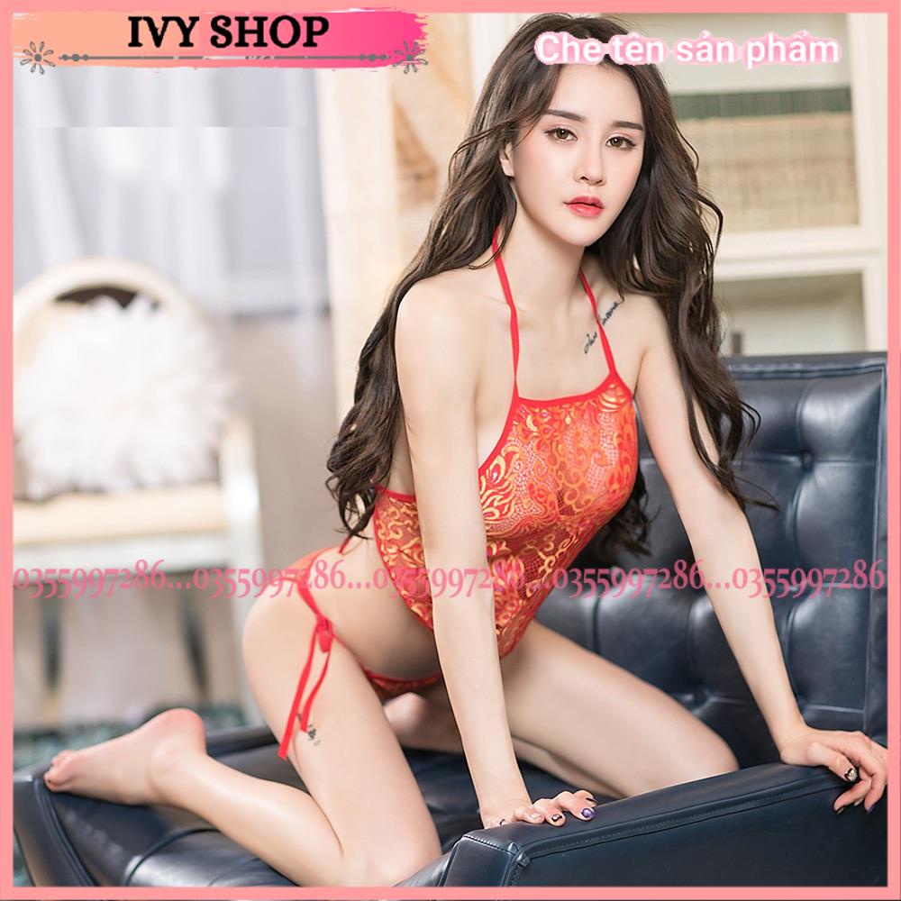 Yếm ngủ ren họa tiết sang chảnh , chụp ảnh indoor siêu sexy - Y800