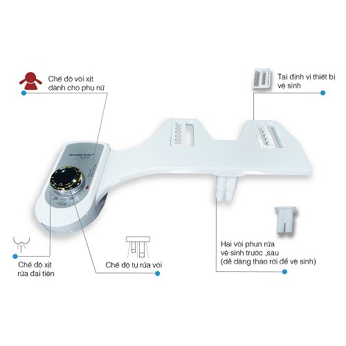 GIÁ HỦY DIỆT _Vòi rửa vệ sinh thông minh Hyundae Bidet HB-8000, vòi rửa tự động, bảo vệ môi trường, không sử dụng điện