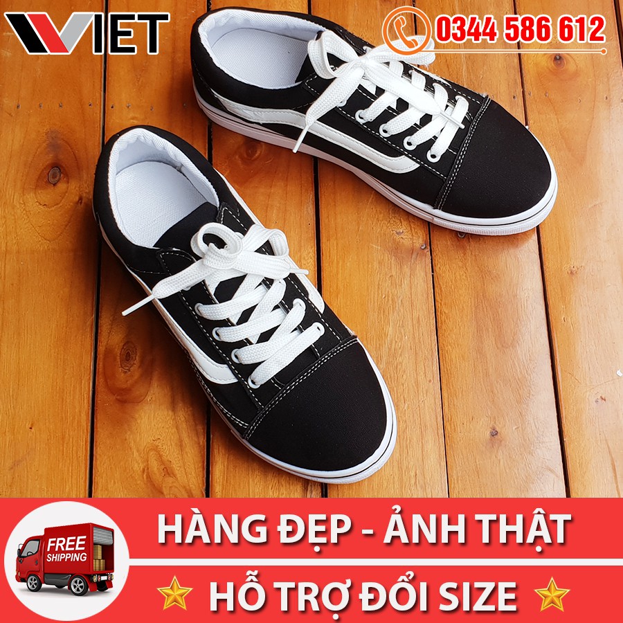 [MIỄN PHÍ SHIP TOÀN QUỐC] Thanh Lý Giày Thể Thao Old Skool Đen Trắng Giá Sale