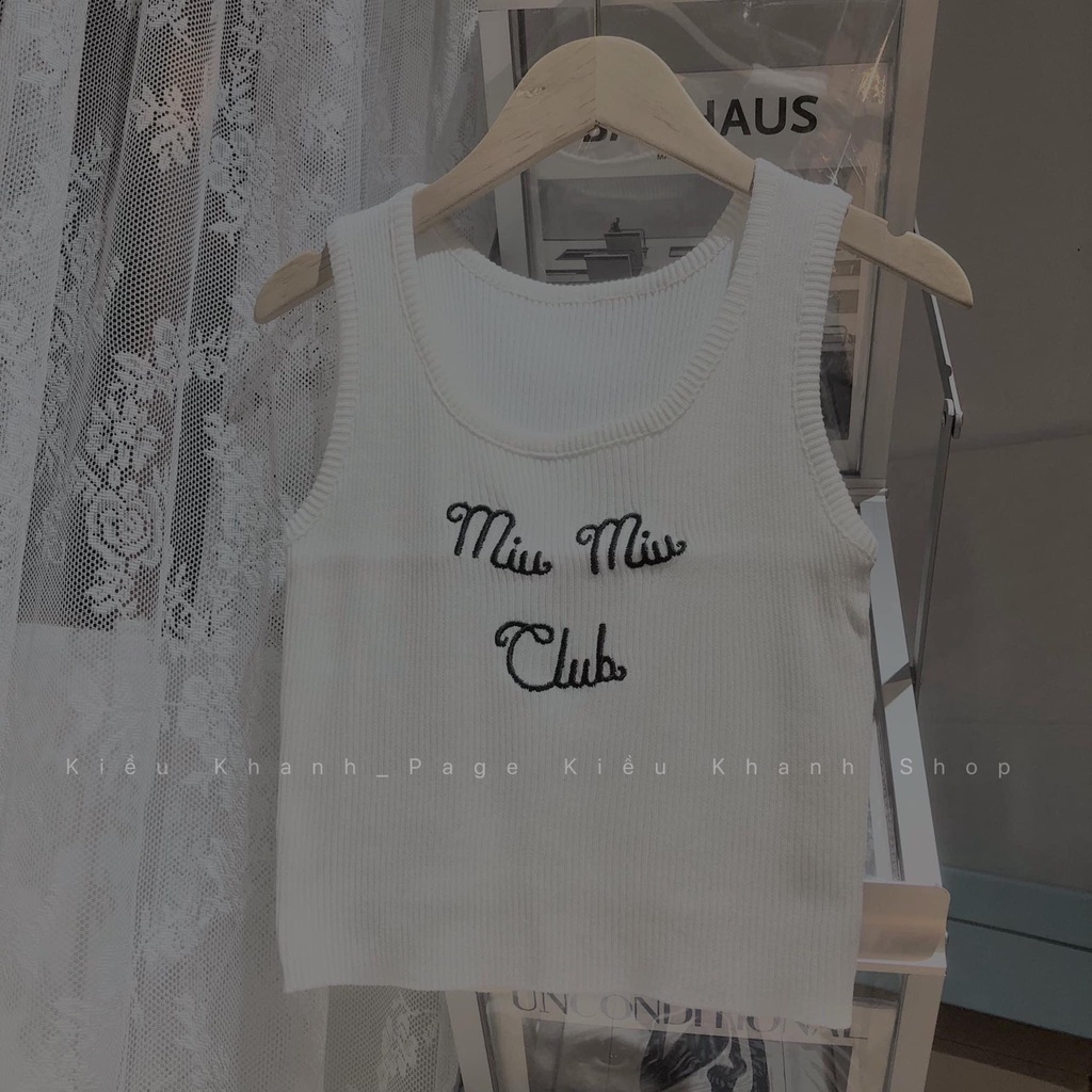 [ HÓT] Áo ba lỗ nữ thêu miu miu -  Áo Thun dáng ôm body dáng ngắn, croptop thể thao năng động cá tính. ZADOLA FASH