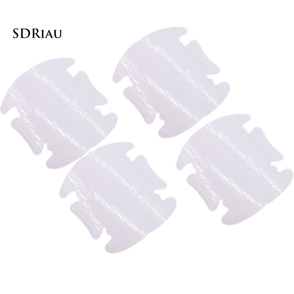 4 Miếng Dán Trong Suốt Chống Trầy Cho Tay Nắm Cửa Xe Hơi