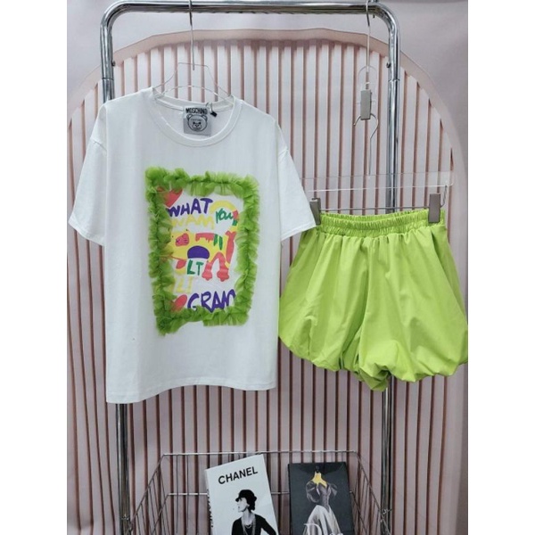 Set bộ đùi quần bí áo viền