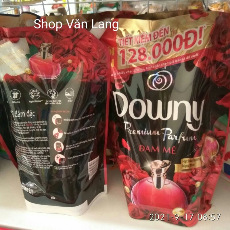 Nước Xả Vải 1,35Lít Đậm Đặc Downy Đam Mê Hương Ngọc Trai