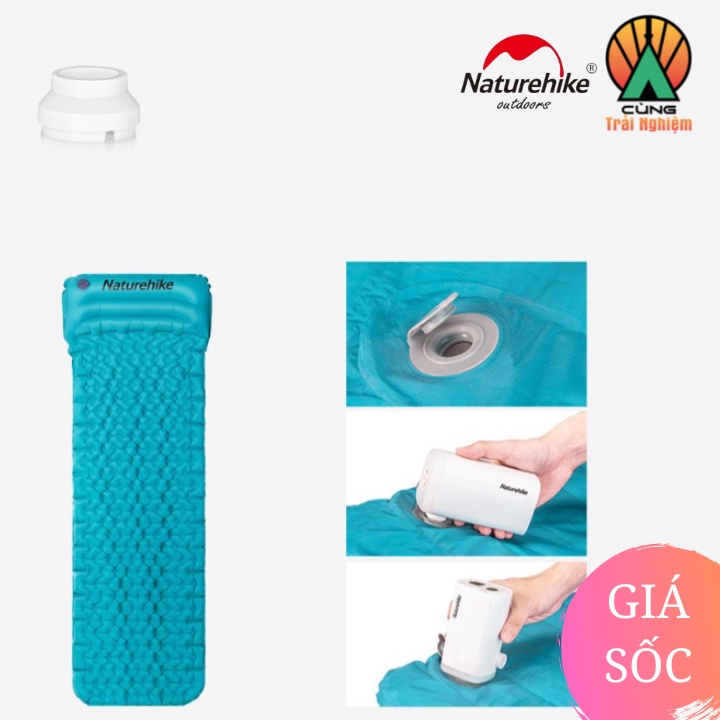 [ CHÍNH HÃNG] Máy bơm hơi đa năng mini cầm tay tiện lợi cho du lịch cắm trại Naturehike NH18Q001-A