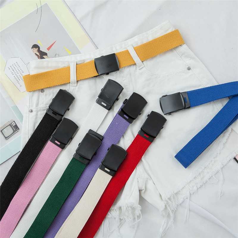 Thắt lưng vải canvas phong cách thời trang đơn giản cho nam và nữ