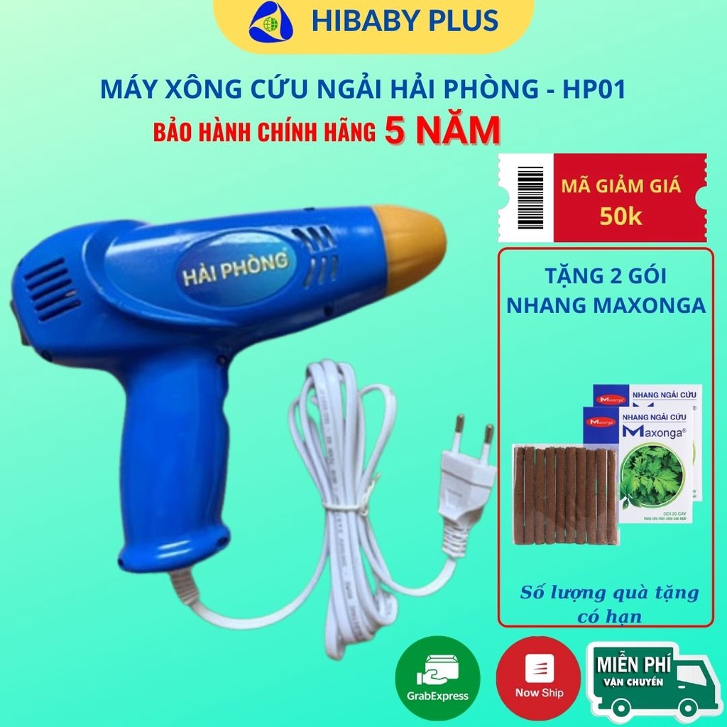 Máy Xông Ngải Cứu Hải Phòng HP01 Bảo Hành 5 Năm. Tặng kèm nhang ngải Maxonga. Hơ ngải cứu Đông Y giảm đau cơ xương khớp