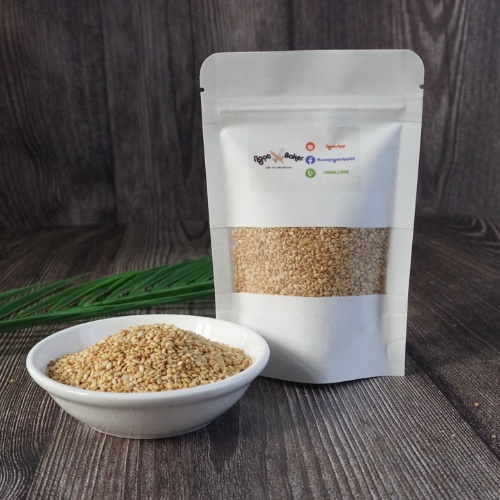 Vừng vàng rang sẳn,100garm, nhân làm bánh Trung Thu thập cẩm, thơm ngon, chất lượng tốt, dinh dưỡng cao, một loại gia vị