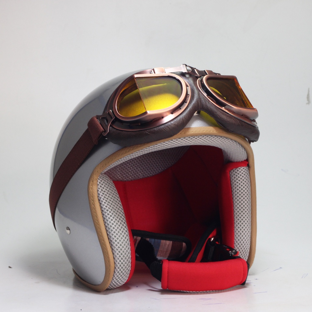 Kính phi công GG450 phụ kiện gắn mũ bảo hiểm dành cho người đi xe máy Arrow Shop