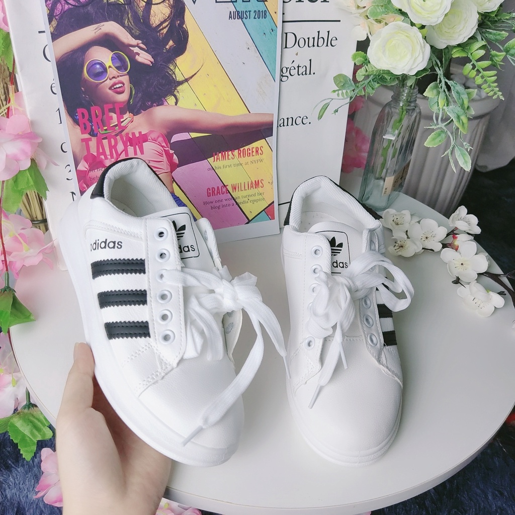 Giày thể thao nữ trắng cổ thấp siêu nhẹ siêu êm phong cách trẻ trung năng động cao cấp