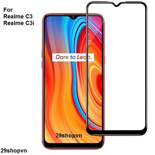 Kính cường lực full màn Realme C3 / Realme C3i
