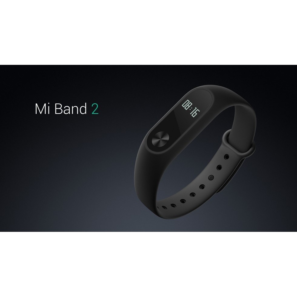 Vòng đeo tay thông minh Xiaomi Mi Band 2 Đen + Miếng dán màn hình