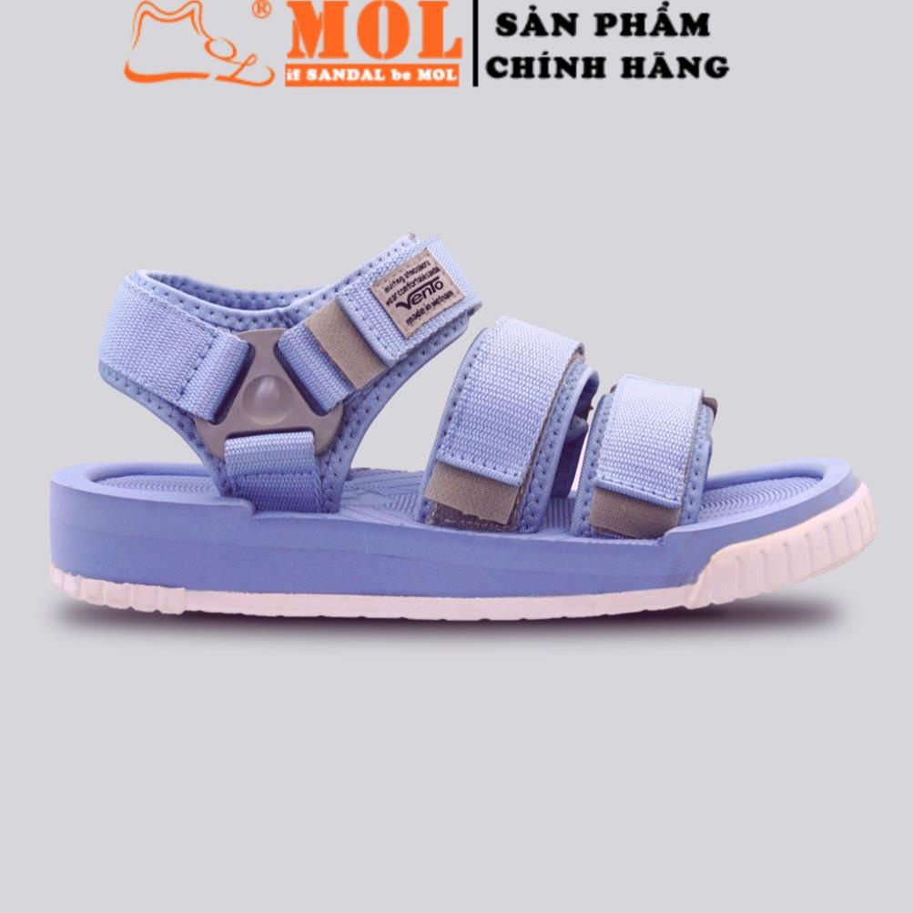 Giày sandal Vento couple nam nữ 3 quai ngang có quai hậu cố định cho cặp đôi mang đi học đi biển du lịch NV9801XD DHU