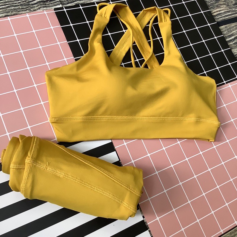 Set bra dây chéo 4 dây tập gym,yoga và thể thao