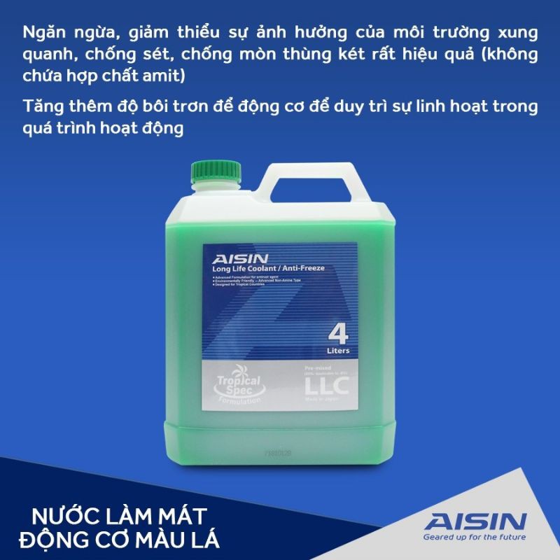 Nước làm mát động cơ Aisin Japan Can 4 lít