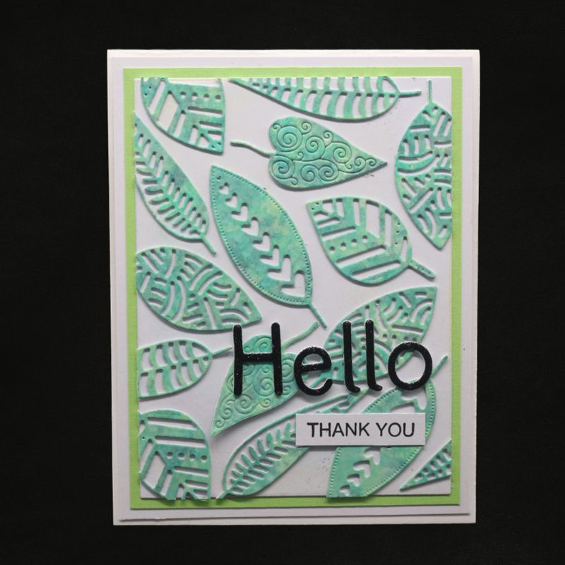 Khuôn Cắt Giấy Kim Loại Hình Lá Cây