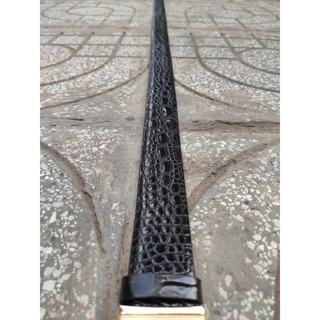 Thắt Lưng Da Cá Sấu. . Da Hông Cá Sấu Rất Mềm Và Đẹp. Kt 3.5 x 120cm. Bảo Hành Chính Hãng 12 tháng!