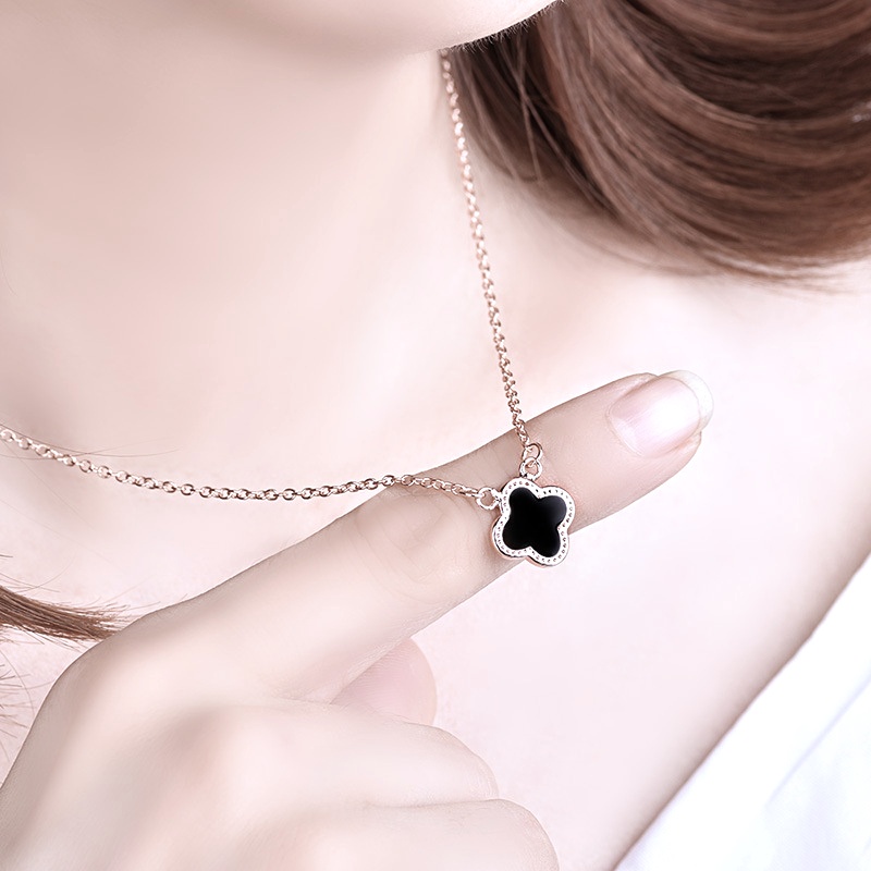 Set trang sức nữ bạc ta đá màu gồm dây chuyền, lắc tay, bông tai - Trang sức bạc Evasilver