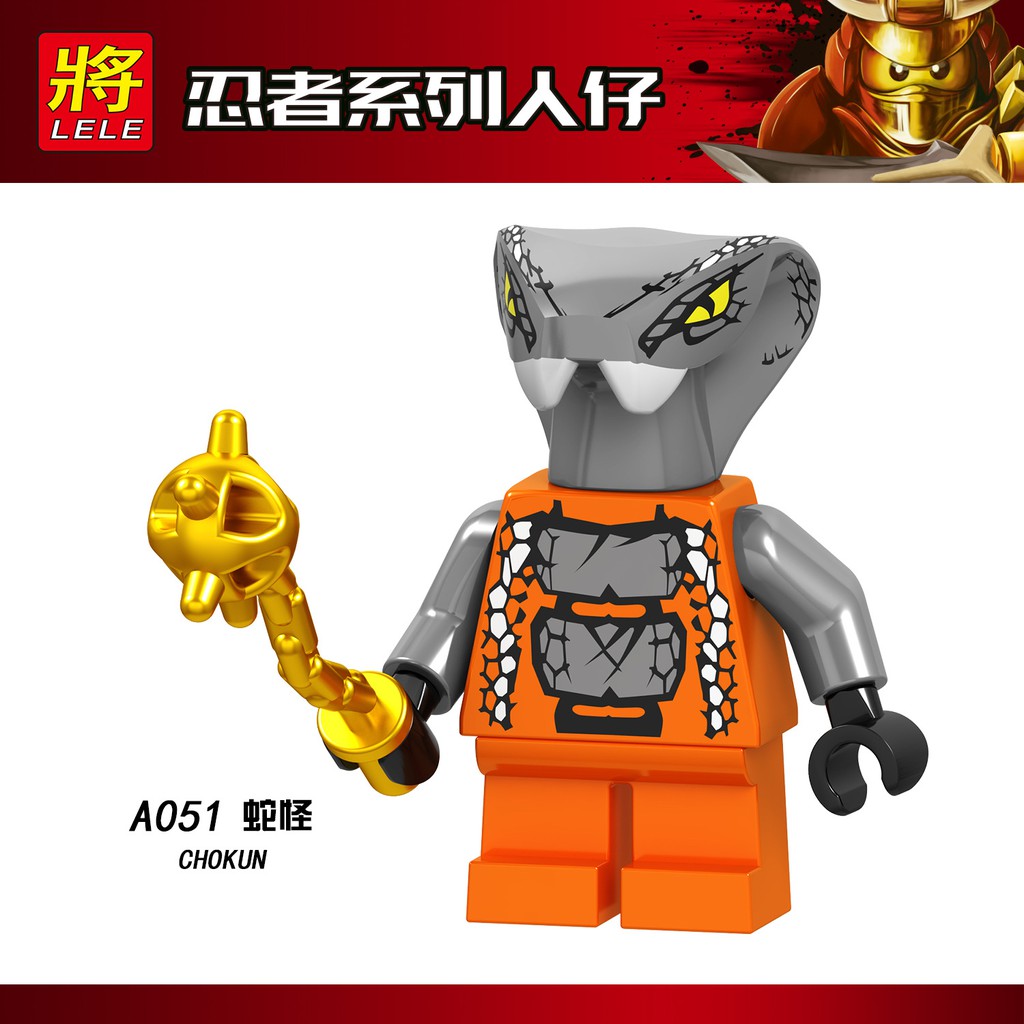 Minifigures Ninjago Các Mẫu Nhân Vật Sự Phụ Garmadon Shark Army Jelly A049 A050