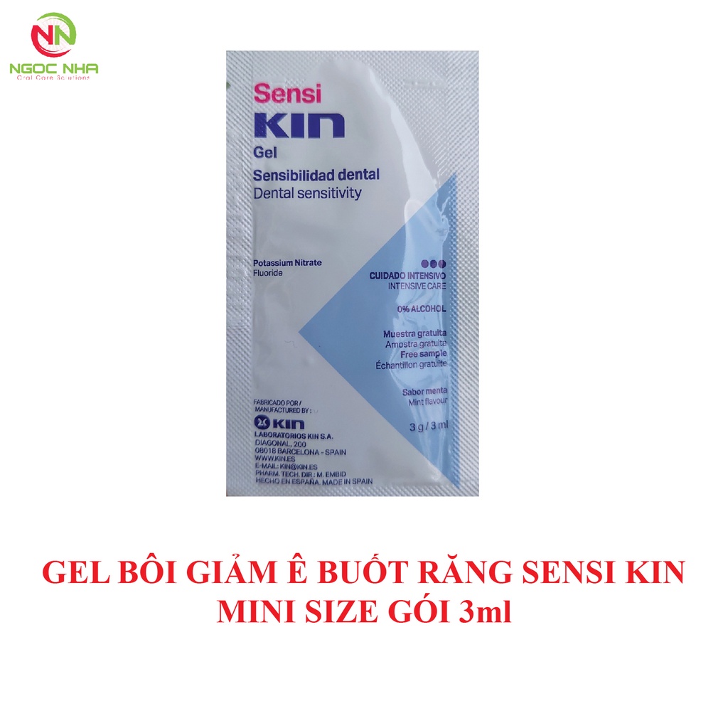 [Mini size 3ml] Gel bôi giảm ê buốt Sensi Kin, gói mini 3ml