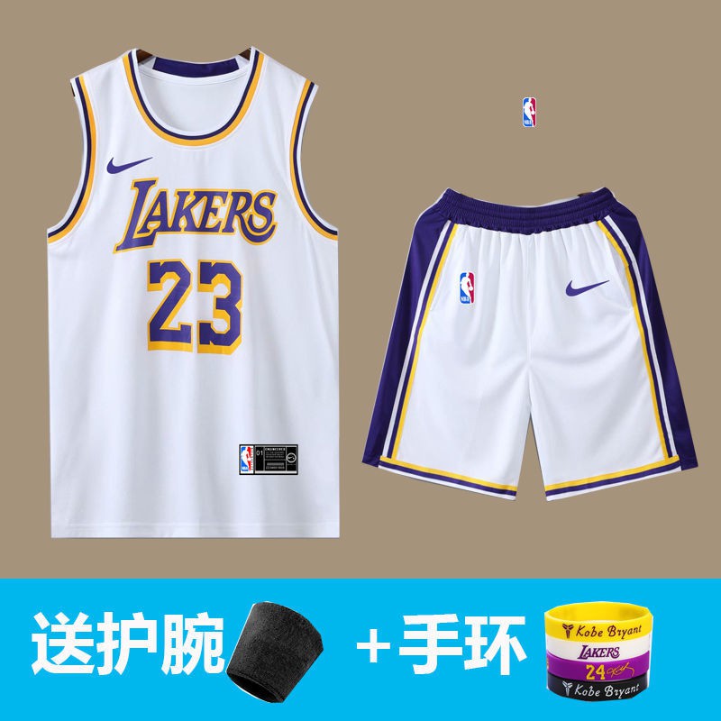 ◐✼✥Bộ đồng phục bóng rổ NBa Lakers áo đấu James số 23 tùy chỉnh Kobe 24 vest nam thoáng khí