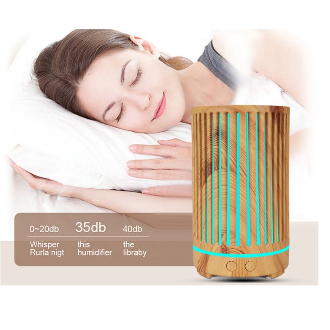 Máy Khuyếch Tán Tinh Dầu Tạo Độ Ẩm Phun Sương Nano Có Đèn Led Trang Trí Phiên Bản Rừng Amazon + Lọ Tinh Dầu Thiên nhiên
