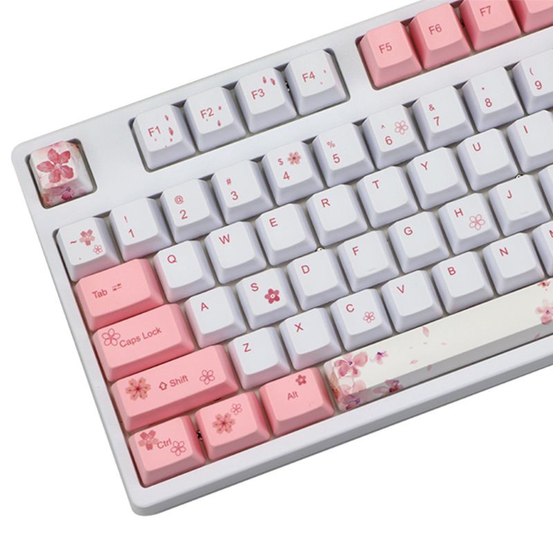 Nút bàn phím họa tiết hoa anh đào cho bàn phím cơ PBT