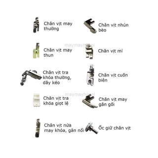 bộ chân vịt 10 món cho máy may gia đình