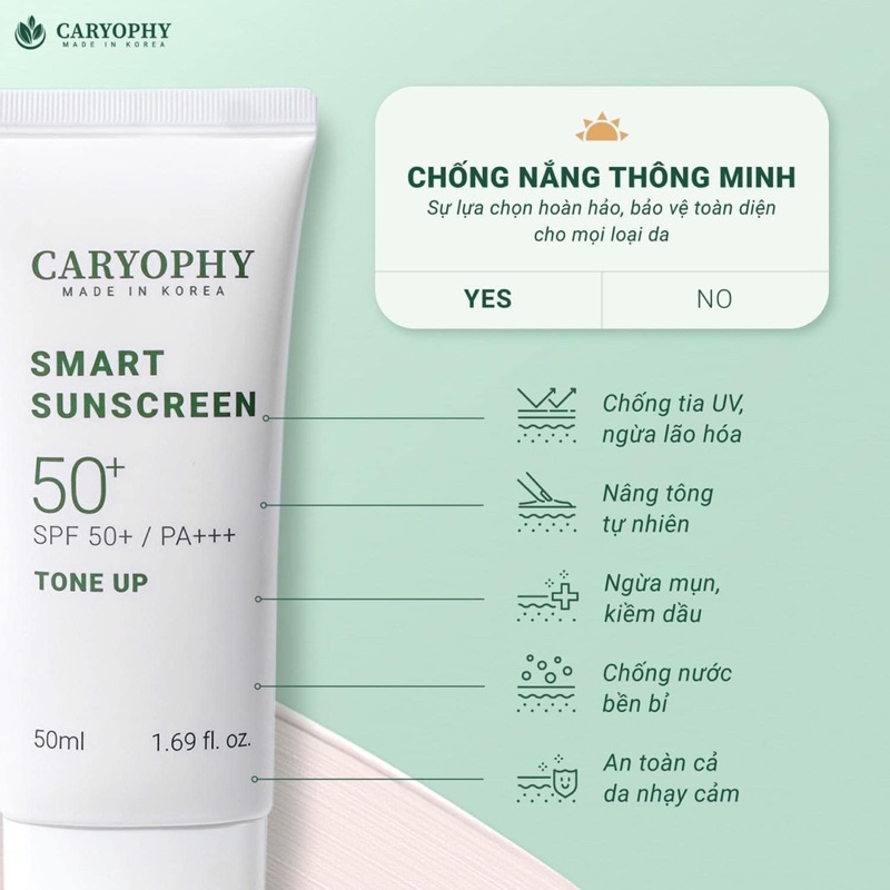 Kem Chống Nắng Nâng Tone CARYOPHY SUNSCREEN