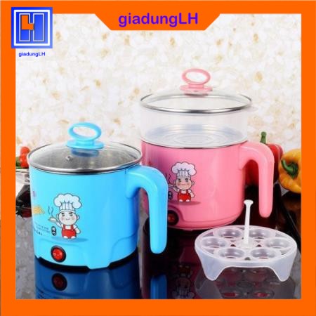 Nồi Lẩu Mini Siêu Tốc 18Cm, Đa Năng, Chiên, Hấp, Lẩu, Rán, Tiết kiệm điện, tiện dụng